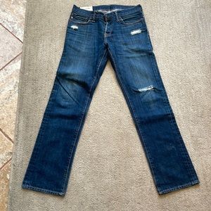 Dark blue slightly used Abercrombie & Fitch man jeans